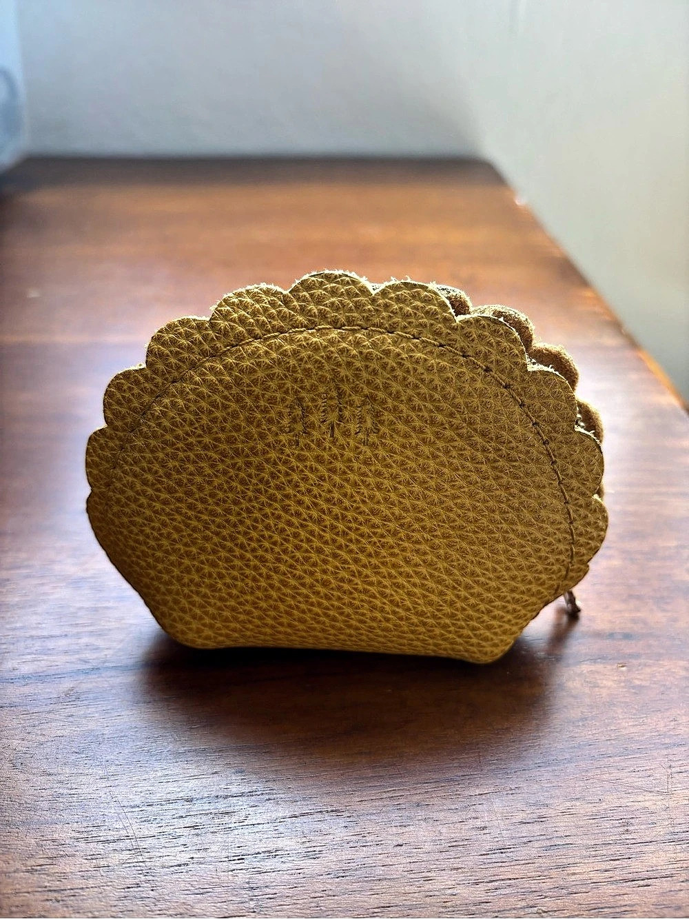 Portland Leather Small Marigold Pouch in Sunshine